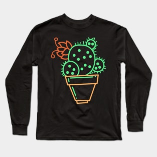 cute cactus V Long Sleeve T-Shirt